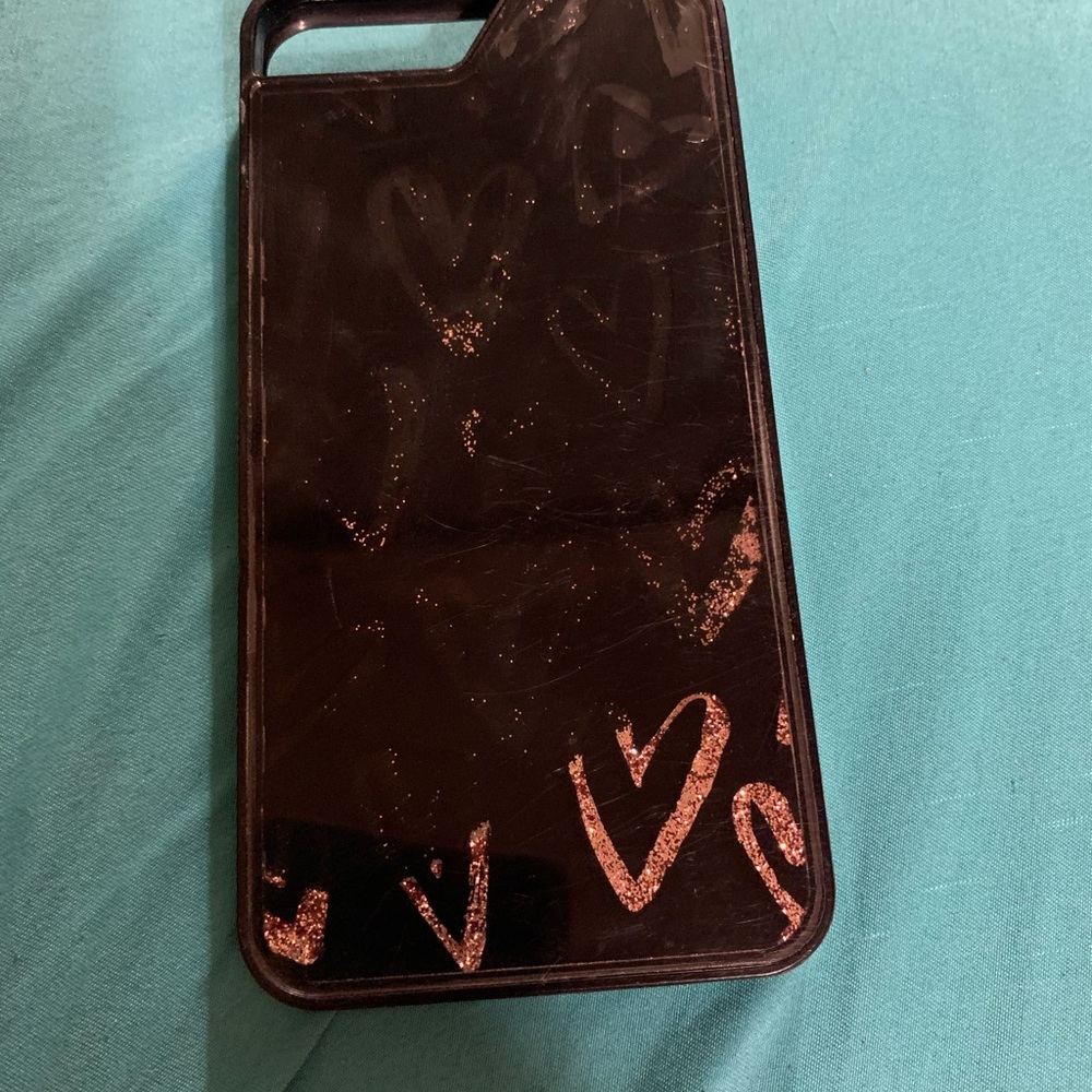 📱iPhone 6s Plus Pink moving glitter phone case📱